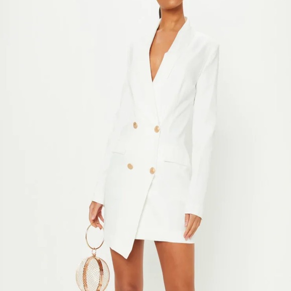 Princess Polly Dresses & Skirts - White blazer dress